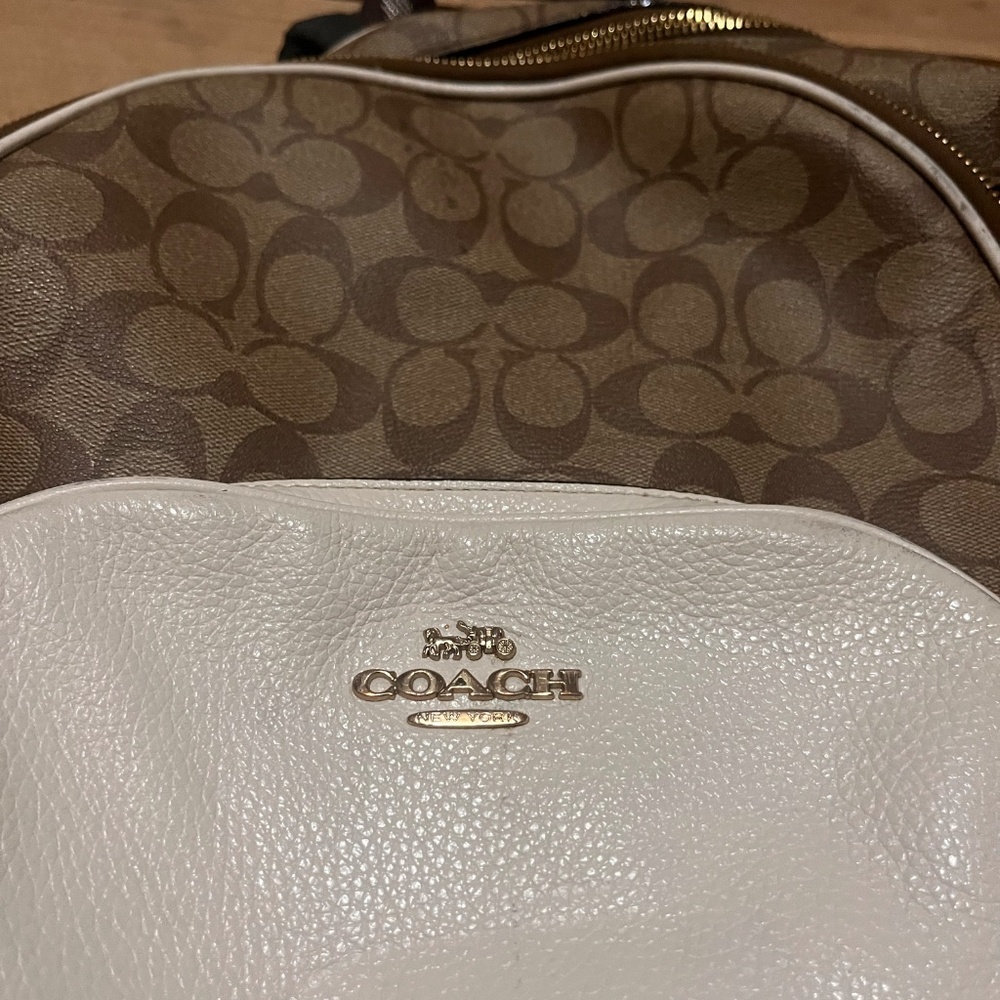 COACH Court Backpack In Signature Canvas - Picture 9 of 10